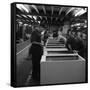 Fridge Assembly Line at the General Electric Company, Swinton, South Yorkshire, 1964-Michael Walters-Framed Stretched Canvas