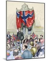 Fridtjof Nansen (1861-1930). Norwegian Scientist. Banquet in His Honour at Britannia Hotel in Trond-Tarker-Mounted Giclee Print