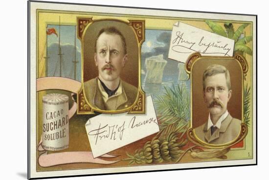 Fridtjof Nansen and Henry Morton Stanley-null-Mounted Giclee Print