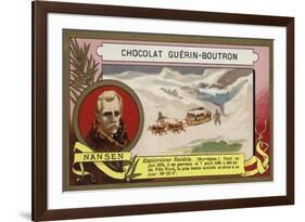 Fridtjof Nansen, Norwegian Arctic Explorer-French School-Framed Giclee Print