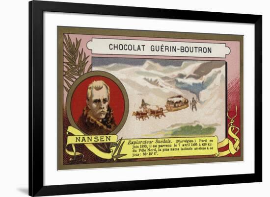 Fridtjof Nansen, Norwegian Arctic Explorer-French School-Framed Giclee Print