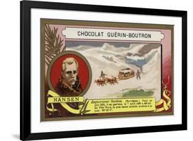 Fridtjof Nansen, Norwegian Arctic Explorer-French School-Framed Giclee Print