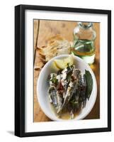 Fried Anchovies with Dried Tomatoes (Calabria)-null-Framed Photographic Print