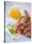 Fried Bacon and Egg-null-Stretched Canvas