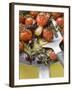 Fried Cherry Tomatoes with Garlic and Olives in Frying Pan-null-Framed Photographic Print