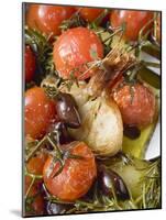 Fried Cherry Tomatoes with Garlic and Olives-null-Mounted Photographic Print