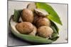 Fried Coconut-Milk Dessert, Damnoen Saduak Floating Market, Thailand, Southeast Asia, Asia-Andrew Taylor-Mounted Photographic Print