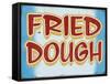 Fried Dough Distressed-Retroplanet-Framed Stretched Canvas