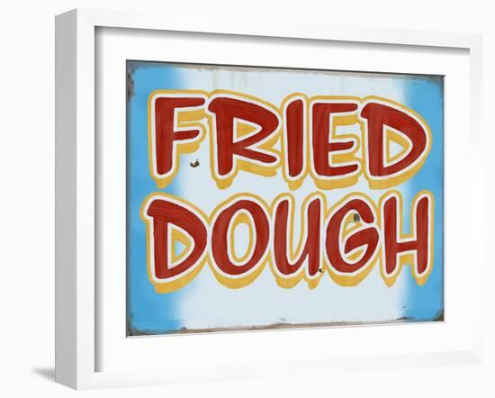 Fried Dough Distressed-Retroplanet-Framed Giclee Print