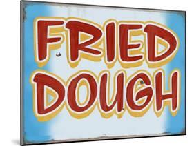 Fried Dough Distressed-Retroplanet-Mounted Giclee Print