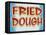 Fried Dough Distressed-Retroplanet-Framed Stretched Canvas