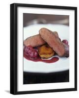 Fried Duck Breast with Cherries (France)-Jean Cazals-Framed Photographic Print