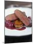 Fried Duck Breast with Cherries (France)-Jean Cazals-Mounted Photographic Print