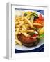 Fried Laks with Chips, Jutland, Denmark, Scandinavia, Europe-Yadid Levy-Framed Photographic Print