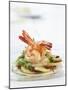 Fried Prawns on Potato, Asparagus and Ham Salad-Jo Kirchherr-Mounted Photographic Print