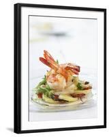 Fried Prawns on Potato, Asparagus and Ham Salad-Jo Kirchherr-Framed Photographic Print