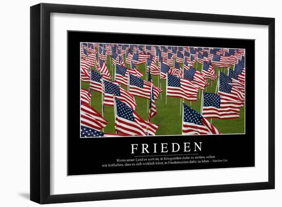 Frieden: Motivationsposter Mit Inspirierendem Zitat-null-Framed Photographic Print