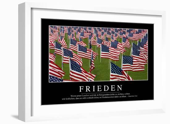 Frieden: Motivationsposter Mit Inspirierendem Zitat-null-Framed Photographic Print