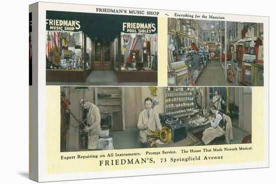 Friedman's Music Shop-null-Stretched Canvas