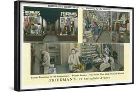 Friedman's Music Shop-null-Framed Art Print