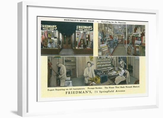 Friedman's Music Shop-null-Framed Art Print