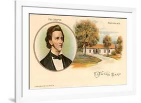 Friedrich Chopin and Birthplace-null-Framed Premium Giclee Print