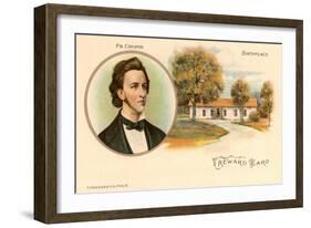 Friedrich Chopin and Birthplace-null-Framed Art Print