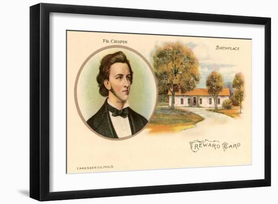 Friedrich Chopin and Birthplace-null-Framed Art Print