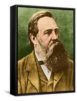 Friedrich Engels, Father of Communism-Science Source-Framed Stretched Canvas