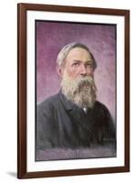 Friedrich Engels German Political Theorist-Feiertag-Framed Art Print