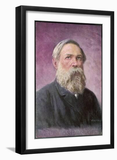 Friedrich Engels German Political Theorist-Feiertag-Framed Art Print