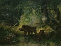 Sheltering from the Storm-Friedrich Gauermann-Giclee Print