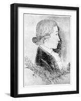 Friedrich Holderlin, German Poet, 19th Century-null-Framed Giclee Print