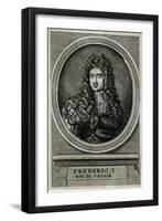 Friedrich I, Prussia, Oval-null-Framed Art Print