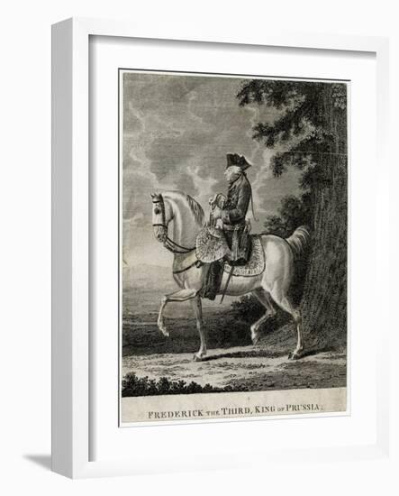 Friedrich II on Horse-Daniel Chodowiecki-Framed Art Print