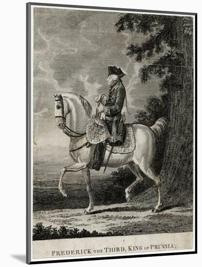 Friedrich II on Horse-Daniel Chodowiecki-Mounted Art Print