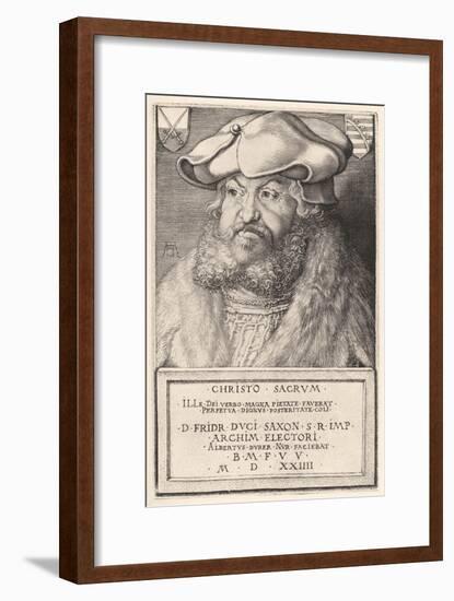 Friedrich III Weise, Furs-Albrecht Dürer-Framed Art Print