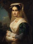 Countrywoman from Albano, 1818-Friedrich Ludwig Theodor Doell-Stretched Canvas