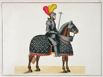 A Knight on His Way to a Tournament, Plate of a History of the Development and Customs of Chivalry-Friedrich Martin Von Reibisch-Giclee Print