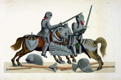 Two Knights at a Tournament, a History of the Development and Customs of Chivalry, c.1842