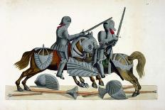 Knight in Armour on his Horse, Plate from 'A History of the Development and Customs of Chivalry'-Friedrich Martin Von Reibisch-Framed Giclee Print