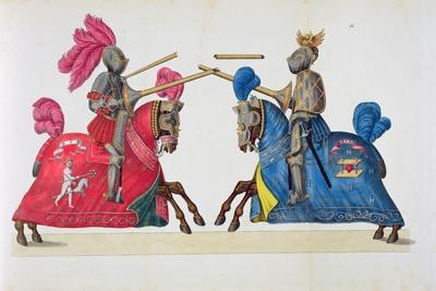 Two Knights at a Tournament, Plate