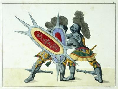 Two Knights Fighting, c.1842
