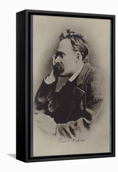 Friedrich Nietzche (1844-1900), German Philosopher and Writer-null-Framed Stretched Canvas