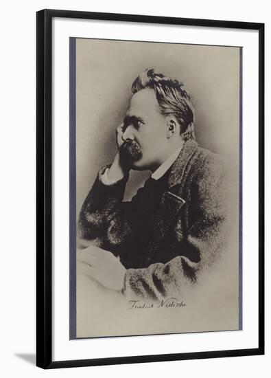 Friedrich Nietzche (1844-1900), German Philosopher and Writer-null-Framed Photographic Print
