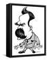 Friedrich Nietzsche, Caricature-Gary Gastrolab-Framed Stretched Canvas