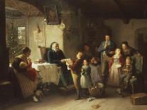 Christmas Recital-Friedrich Ortlieb-Stretched Canvas