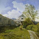 Kloster auf dem Kapuzinerberg bei Salzburg-Friedrich Philipp Reinhold-Stretched Canvas