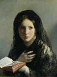 Lost in Her Dreams-Friedrich Ritter von Amerling-Stretched Canvas