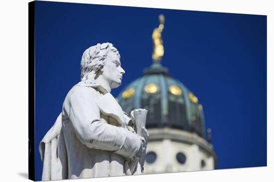 Friedrich Schiller Memorial in Gendarmenmarkt-Jon Hicks-Stretched Canvas